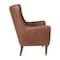 Flash Furniture Dark Brown Faux Leather Wingback Accent Chair QY-B235-DBR-GG - alternate 7